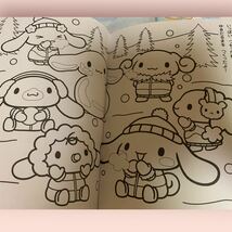 未使用 当時物　Cinnamoroll シナモロール　ぬりえ 塗り絵 2冊　32P　 モカ/カプチーノ/シフォン/エスプレッソ/みるく サンリオ 2005 2013_画像9