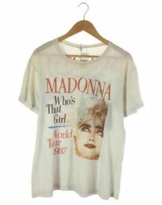 希少80s Madonna マドンナ Who's That Girl World Tour 1987年 Tシャツ ヴィンテージ ビンテージ 90sオフィシャル 本物