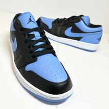 新品/黒タグ付★NIKE/ナイキ★AirJordan1 Low/エアジョーダン1 ロー★黒×青/ブルー★553558-041★32_画像2