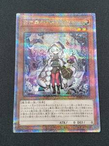 77-KC2474-60: 遊戯王OCG INFO-JP013 白き森のアステーリャ クォーターセンチュリーシークレットレア インフィニット・フォビドゥン