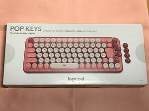 ロジクール Logicool ワイヤレスキーボード キーボード POP POP KEYS Mechanical Wireless Keyboard K730RO 茶軸 [ローズ] 新品未使用品