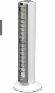 アイリスオーヤマ(IRIS OHYAMA)扇風機 タワーファン 左右自動首振り パワフル送風 タイマー付 リモコン付 シルバー KTF-C83T 新品未使用品