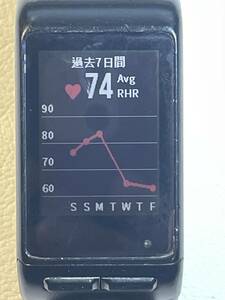 T615 美品　時計　スマートウォッチ　GARMIN　VIVOACTIVE　J HR　運動時計　心拍数　歩数　ラン　サーキット　バイク　ウォーク等　GPS