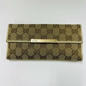 15889/ GUCCI 長財布 GGキャンバス グッチ ブランド品