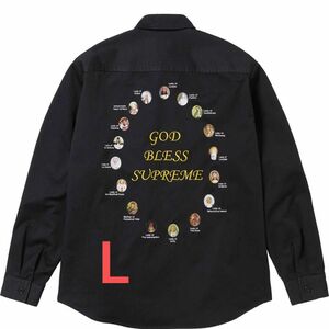 Supreme Our Lady Work Shirt ブラック　Lサイズ