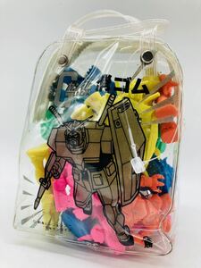 30年前 珍品 Gガンダム GUNDAM 消しゴム バッグ セット フィギュア サンライズ ヤマカツ レア ケシゴム / キン消し バンダイ ガンプラ 