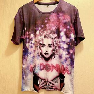 新品★パープル★Madonna★sexyTシャツ★ユニセックス★L半袖 Tシャツ 