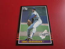 １９８５　DONRUSS　＃５８１　OREL　HERSHISER　ルーキーカード_画像1