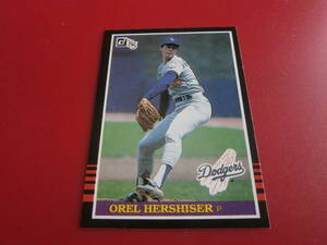 １９８５　DONRUSS　＃５８１　OREL　HERSHISER　ルーキーカード