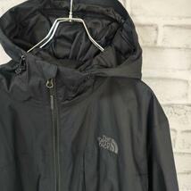 ノースフェイス　THE NORTH FACE　マウンテンパーカー　ブラック　大きいサイズ　XL　ナイロンジャケット　アウトドア　アウター　メンズ_画像2