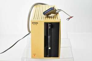 EPSON TF-10 外付け フロッピーディスクドライブ 通電確認済 [EPSON][FDD][F10TA][PC][パソコン][周辺機器][レトロ][当時物]H