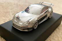 ポルシェ特注 1/43 ポルシェ 992 GT3 アルミニウム ペーパーウェイト Genuine FACTORY Porsche 992 GT3 Aluminum Chrome Paperweight_画像1