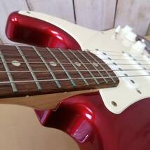 ○24051310　Squier by Fender　フェンダー　STRAT　スクワイヤ　ストラトキャスター　レッド　赤　エレキギター　専用ソフトケース付属_画像10