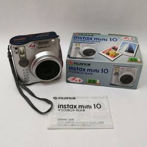 ○24052009　FUJIFILM　富士フィルム　チェキ　instax mini 10　インスタントカメラ　箱入り　説明書付属　電源OK