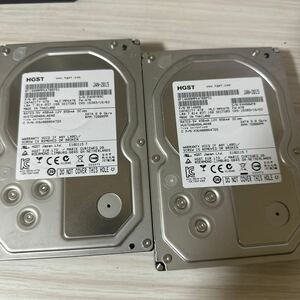 【二枚セット】N54/55:(動作保証/使用0時間/AVコマンド対応)HGST HUS724040ALA640 4TB 3.5インチ SATA HDD 