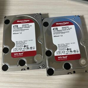 【二枚セット】N29/30:(動作保証/使用0時間)Western Digital Red 4TB WDC WD40EFRX 3.5インチ SATA HDD