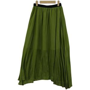 ROSE BUD Rose Bud pleated skirt sizeF/ green group lady's 