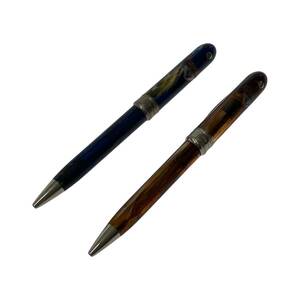 ゆうパケットOK VISCONTI ビスコンティ VAN GOGH マーブル柄 2本まとめ売り ボールペン/ブラウン/ブルー ユニセックス