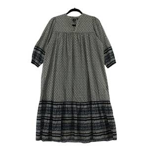 UNIQLO×ANNA SUI ユニクロ×アナスイ 総柄　フレア ワンピース sizeS/ブラック系 レディース