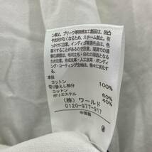 ゆうパケットOK THE SHOP TK 　ザ ショップ ティーケー 七分袖 半袖シャツ sizeM/ホワイト×ブラック メンズ_画像5