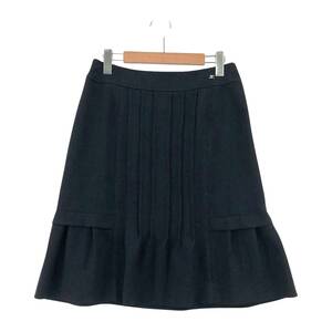 courreges クレージュ スカート size40/黒 レディース