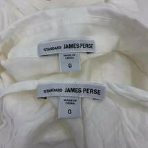 JAMES PERSE ジェームスパース インナー付き シャツ ワンピース size0/ホワイト レディース_画像8