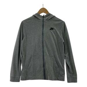 NIKE ナイキ ジップアップ パーカー sizeL/グレー レディース