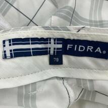 FIDRA　フィドラ チェック パンツ size79/ホワイト×ライトグレー メンズ_画像6
