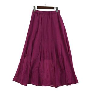 BAYFLOW ベイフロー リネン混 ロングスカート size2/ピンク系 レディース