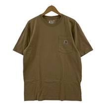 Carhartt カーハート 胸ポケット 半袖Ｔシャツ sizeS/ベージュ系 メンズ_画像1