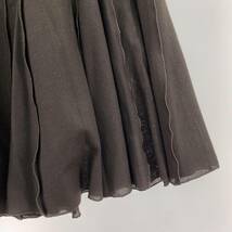 美品 FRANCO FERRARO フランコフェラーロ タグ付き　ウール　フレア スカート size3/茶系 レディース_画像3