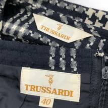 TRUSSARDI トラサルディ ウール　チェック セットアップ (スカート) size表記なし/ネイビー レディース_画像7