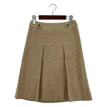 AMACA アマカ シルク混　台形 スカート size36/ベージュ レディース_画像1