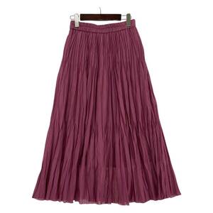 yu. packet OK JOURNAL STANDARD Journal Standard pleat long skirt size36/ pink series lady's 