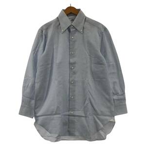 BARNEYS NEWYORK バーニーズニューヨーク リネン混 長袖シャツ size40/ライトブルー メンズ