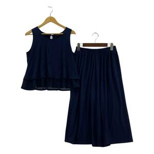INGNI wing cut and sewn & pants setup sizeM/ navy blue lady's 
