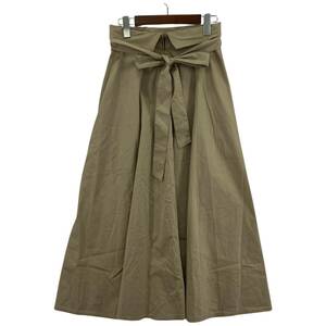 JILLSTUART ジルスチュアート リボン付き ロングスカート size2/ベージュ レディース