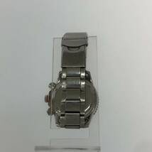 SEIKO セイコー V175-0AD0 CHRONOGRAPH 腕時計/ブラック×シルバー メンズ_画像3