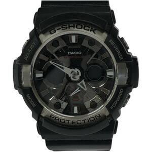 CASIO カシオ GA-200 G-SHOCK 腕時計/ブラック×シルバー メンズ