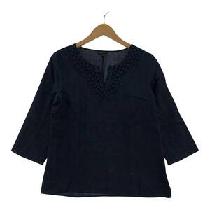 ゆうパケットOK TALBOTS タルボット ボタンモチーフ　 カットソー size2/ネイビー レディース