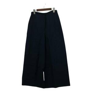 'S Max Mara エス マックスマーラ リネン混 ワイド パンツ size40/ネイビー レディース