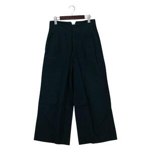 Spick and Span スピックアンドスパン リネン混 ワイド パンツ size40/グリーン レディース