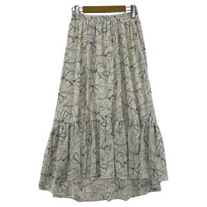 MERCURYDUO Mercury Duo цветочный принт длинная юбка sizeF/ белый женский 