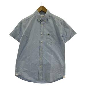 LACOSTE ラコステ ワンポイント　半袖 半袖シャツ size3/ライトブルー メンズ