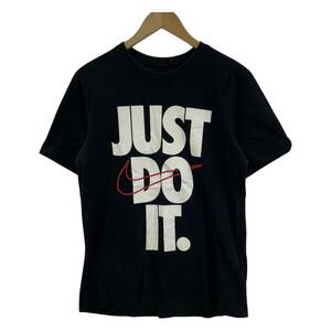 yu. packet OK NIKE Nike sport short sleeves T-shirt sizeM/ black lady's 