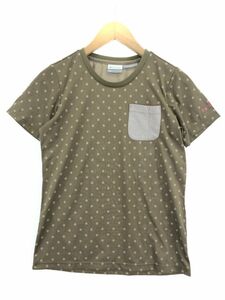 ゆうパケットOK Columbia コロンビア ドット Tシャツ sizeS/オリーブ ■◆ ☆ ddb0 レディース