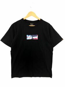 ゆうパケットOK ALPHA アルファ 綿 Tシャツ sizeM/黒 ■◆ ☆ ddb0 レディース