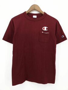 ゆうパケットOK Champion チャンピオン Tシャツ sizeS/赤 ■◆ ☆ clc0 メンズ