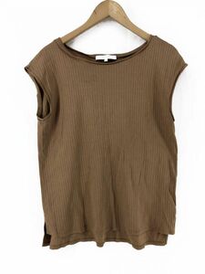 yu. packet OK UNTITLED Untitled no sleeve cut and sewn size2/ Camel #* * clb5 lady's 
