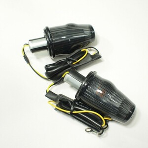 VESPA ベスパ6V LEDウインカーセット　スモーク　indicator 50s 100s 125et3 sprint rally180 rally200等バーエンド　HELLAタイプ